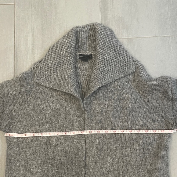 Adrienne Vittadini Wool Alpaca Cozy Warm Open Cardigan Sweater Sz Medium Cottage - Picture 7 of 10